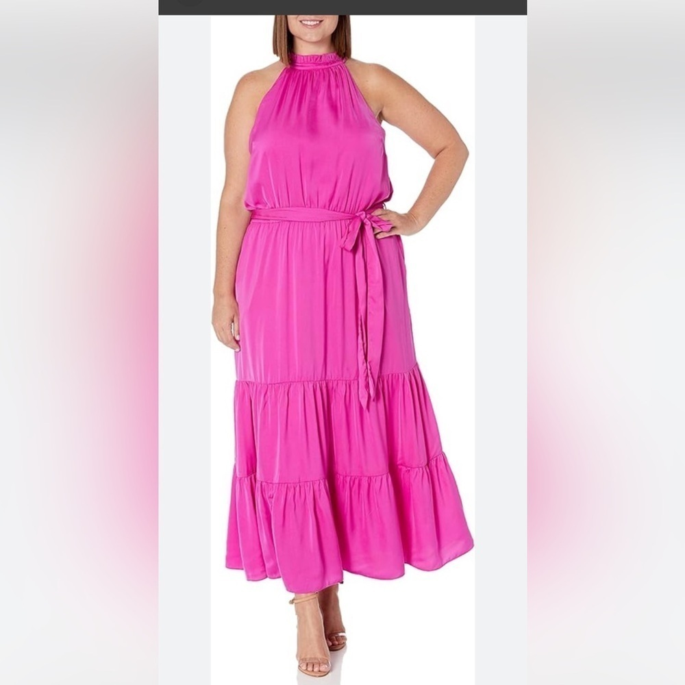 City Chic Pink Maxi Dress